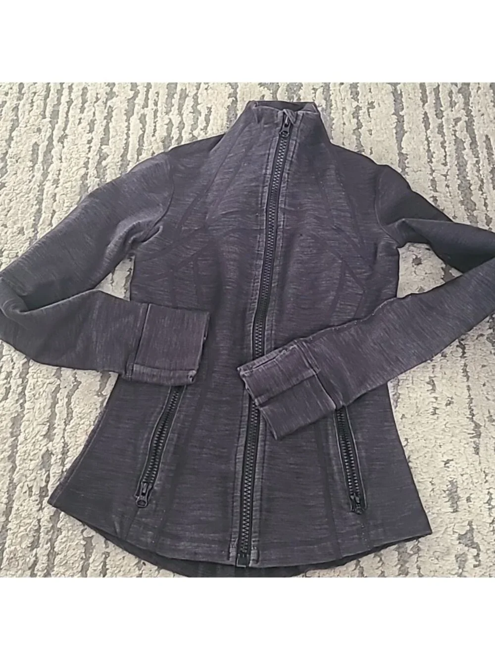 Lululemon Define Jacket Black Slub Denim